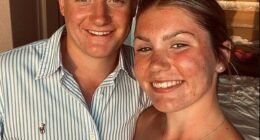 Harley Pearce, the son of football legend Stuart Pearce, pictured with his girlfriend Holly Watts
