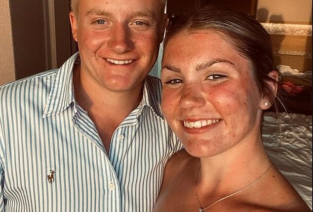 Harley Pearce, the son of football legend Stuart Pearce, pictured with his girlfriend Holly Watts