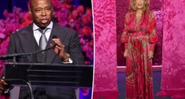 Eric Adams parties with Denise Rich at private club