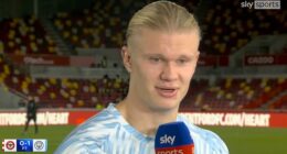 Erling Haaland compared Brentford's approach to Stoke City when Rory Delap was there