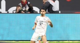 Former Liverpool man Luis Diaz scored just 14 seconds into Bayern Munich's game against Frankfurt on Saturday