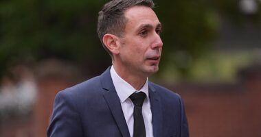 David Coote arrived at Nottingham Magistrates' Court on Tuesday, where he pleaded guilty to making an incident video of a child