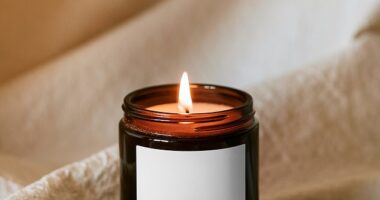 Scented candles are a luxe addition to any home, but can the fumes be impacting your health? Experts have weighed in on the topic exclusively with the Daily Mail (stock image)