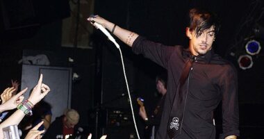 Ian Watkins in 2004 at the height of Lostprophets' success... and before his shameful downfall