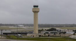 Palm Beach International Airport (pictured) is now enforcing a new travel restriction due to its proximity to President Trump's Mar-a-Lago estate