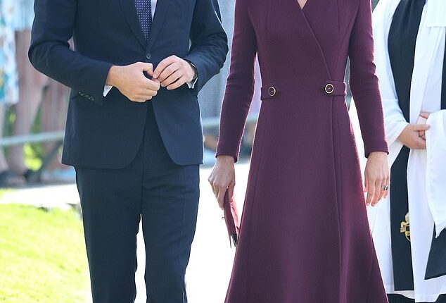The Princess of Wales rewore the Eponine London look in 2023 at St David's Cathedral