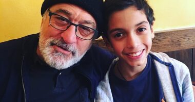 The legendary actor's grandson, Leandro, died at the age of 19 in New York City. A white powdery substance was found on a plate near his body. (Pictured: De Niro and Leandro)