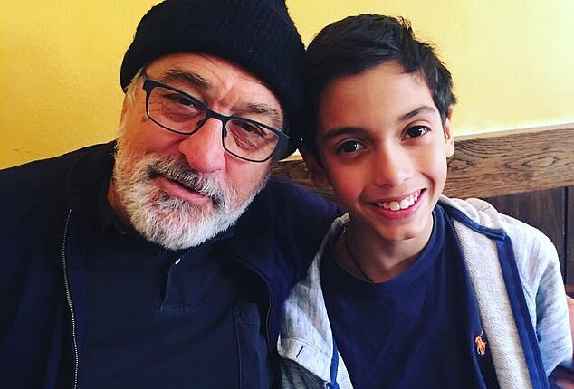 The legendary actor's grandson, Leandro, died at the age of 19 in New York City. A white powdery substance was found on a plate near his body. (Pictured: De Niro and Leandro)