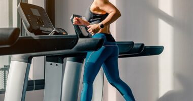 According to footwear experts Nicolle and Martin Dean, most women's sneakers are scaled-down versions of men’s shoes, rather than being designed for a female foot (stock image)