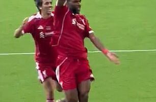 Former Liverpool star Ryan Babel recreated Diogo Jota's goal celebration in tribute