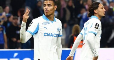 Mason Greenwood netted a record-equaling four goals for Marseille against Le Havre on the weekend
