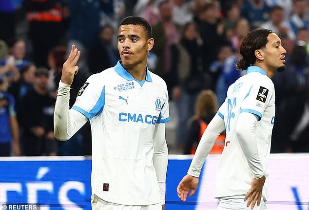 Mason Greenwood netted a record-equaling four goals for Marseille against Le Havre on the weekend