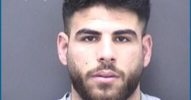 Hana Hassan, pictured, was living in the Britannia Hotel, notorious for housing migrants at taxpayer expense and the focus of local protests