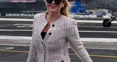White House Press Secretary Karoline Leavitt took to Instagram on Wednesday to share her skincare shopping haul that she purchased while in South Korea with President Donald Trump