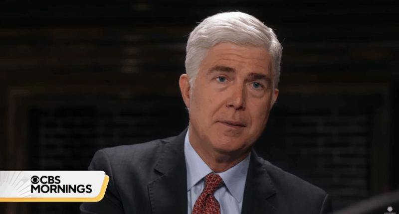 Neil Gorsuch interviewing with CBS.