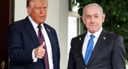 Trump and Netanyahu at the White House on Monday