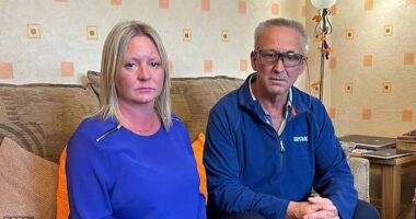 Sophie Taylor, pictured with her father Peter Watkins, said she felt a lack of empathy from Ryanair