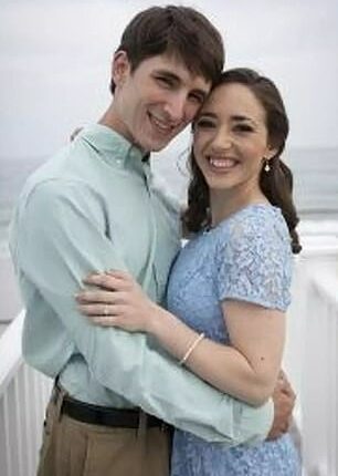 Kristen Hogan with her childhood sweetheart Nicholas Van Houten, a plumber whom she had two children with during an extramarital affair