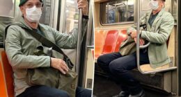 Hollywood movie star goes incognito as he rides NYC subway