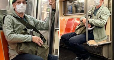 Hollywood movie star goes incognito as he rides NYC subway