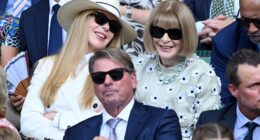 Nicole Kidman went to the Wimbledon men's final in July, where she sat next to ex-Vogue editor Anna Wintour