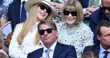 Nicole Kidman went to the Wimbledon men's final in July, where she sat next to ex-Vogue editor Anna Wintour