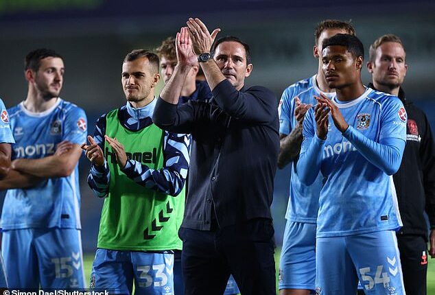 Frank Lampard's Coventry City are the only team in England's top four divisions not to lose a game this season