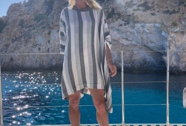 Lisa Hilton, pictured, says until her last visit to the small Cycladic island of Sifnos, she always loved travelling alone