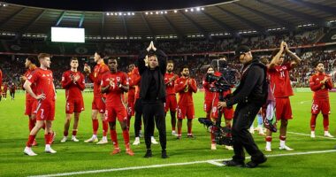 Craig Bellamy (centre) is off to a strong start with Wales, winning six and losing only two of his first 12 matches in charge
