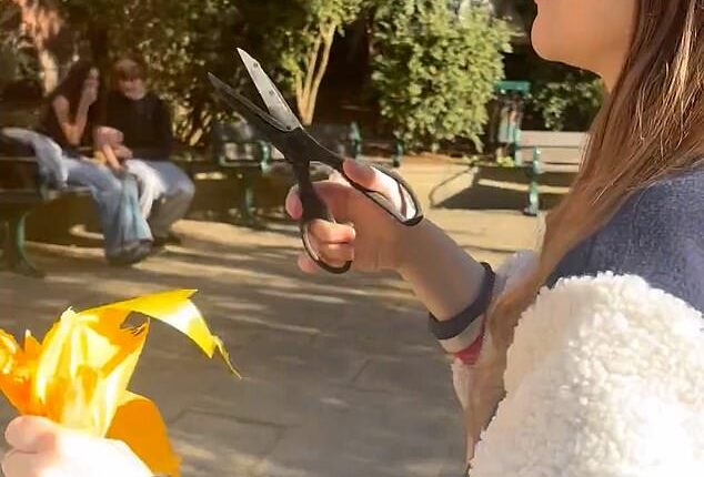 Locals confronted Ms Yahlom on Fortis Green Road in Muswell Hill outside The Pocket Park