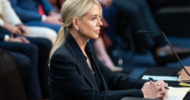 Attorney General Pam Bondi appears for an oversight hearing before the Senate Judiciary Committee, on Capitol Hill in Washington, Tuesday, Oct. 7, 2025