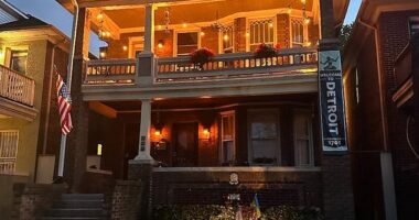 Kimberly Holt's historical home in Detroit, Michigan, is seen above