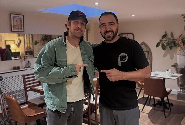 Ryan Gosling's good looks has been turning the heads of Hampstead locals, in particular during his most recent pit stop at a local Persian restaurant.