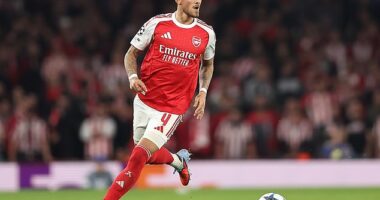 Arsenal's £50million full back Ben White has found starts hard to come by of late