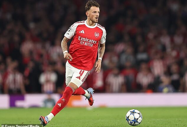 Arsenal's £50million full back Ben White has found starts hard to come by of late