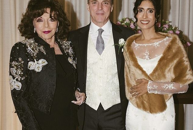 Dame Joan Collins' new daughter-in-law Sheela Newley has revealed the one piece of advise she gave her on her fairytale wedding to the star's son Alexander 'Sacha' Newley in Austria