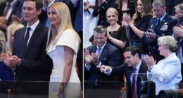 President Donald Trump 's closest inner circle, including Jared and Ivanka Kushner, are joining him for his historic trip to secure peace between Israel and Gaza . The commander-in-chief arrived in Israel on Monday morning to address the Knesset and later attend a peace ceremony in Egypt with Middle Eastern leaders to commiserate the Israel-Hamas ceasefire.