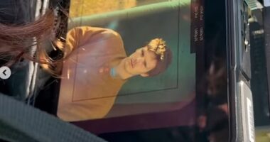 Jackie Apostel, 30, has shared BTS snaps from her boyfriend Cruz Beckham's new music video as she showed her support to the aspiring singer on Instagram on Friday