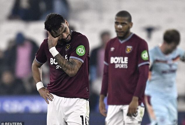 West Ham lost yet another London derby this season against Brentford on Monday evening