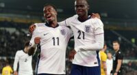 Jamie Gittens' (left) moment of magic to teed up Tyrique George (right) in a 1-0 win vs Andorra