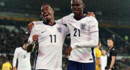 Jamie Gittens' (left) moment of magic to teed up Tyrique George (right) in a 1-0 win vs Andorra