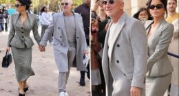 Jeff Bezos and Lauren Sánchez wear matching outfits at Paris Fashion Week