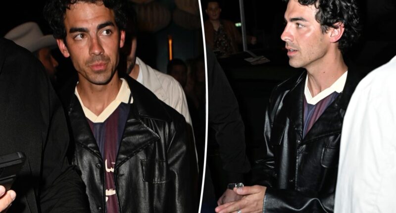 Joe Jonas seen with mystery woman at Bad Bunny's Miami party
