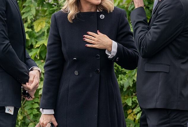 Susanna Reid and Eamonn Holmes were among those paying their respects to John Stapleton at his funeral on Thursday