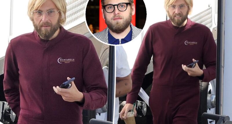 Jonah Hill flaunts weight loss on set after debuting new look