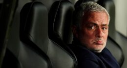 Jose Mourinho could only watch on helplessly as his Benfica side lost 3-0 at Newcastle
