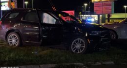 New footage has revealed the extensive damage sustained in a car crash involving Josh Hartnett in Canada last week