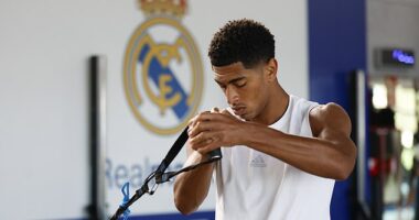 Jude Bellingham has returned to Real Madrid training after being snubbed for the latest England squad