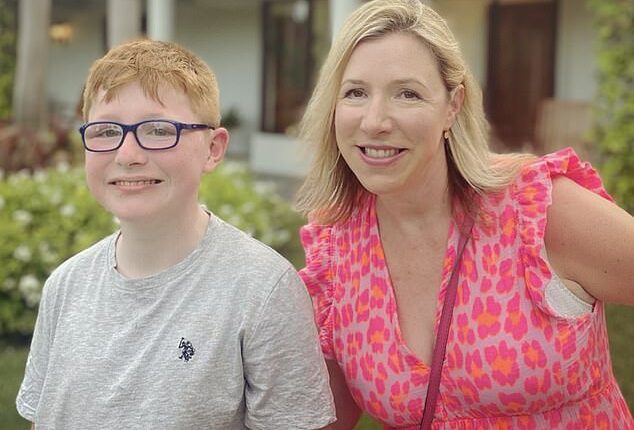 Georgina Fuller's son Eddie was diagnosed with Pathological Demand Avoidance and autism in 2019 (pictured together)