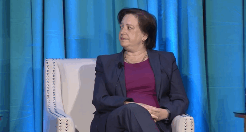 Elena Kagan speaking at an event.